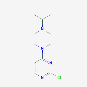 molecular formula C11H17ClN4 B1467106 2-Chloro-4-[4-(propan-2-yl)piperazin-1-yl]pyrimidine CAS No. 1248679-56-2