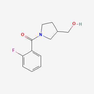 molecular formula C12H14FNO2 B1467107 [1-(2-Fluorobenzoyl)pyrrolidin-3-yl]methanol CAS No. 1248471-11-5