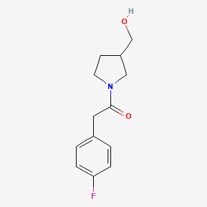 2-(4-Fluorophenyl)-1-[3-(hydroxymethyl)pyrrolidin-1-yl]ethan-1-one