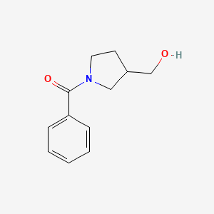 molecular formula C12H15NO2 B1467111 (1-Benzoylpyrrolidin-3-yl)methanol CAS No. 1249272-07-8