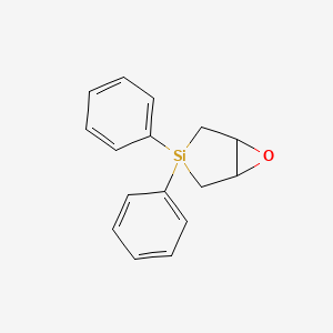 6-Oxa-3-silabicyclo[3.1.0]hexane, 3,3-diphenyl-