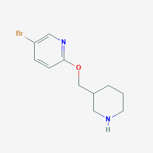 5-Bromo-2-(piperidin-3-ylmethoxy)pyridine