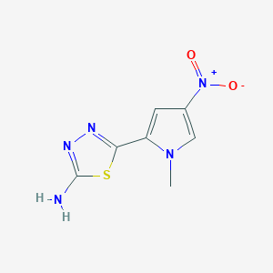 1,3,4-Thiadiazol-2-amine, 5-(1-methyl-4-nitro-1H-pyrrol-2-yl)-