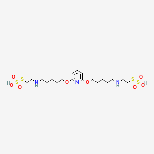 Ethanethiol, 2,2'-(2,6-pyridinediyl)bis(oxypentamethyleneimino-, bis (hydrogen sulfate) (ester)