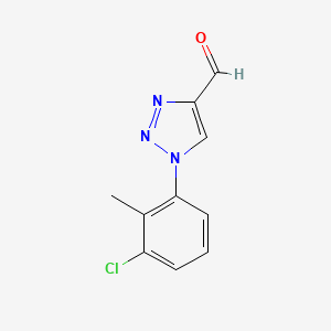 molecular formula C10H8ClN3O B1467140 1-(3-chloro-2-methylphenyl)-1H-1,2,3-triazole-4-carbaldehyde CAS No. 1486099-24-4