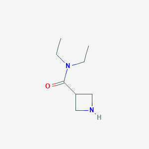 molecular formula C8H16N2O B1467143 N,N-diethylazetidine-3-carboxamide CAS No. 1518043-08-7