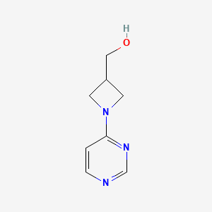 molecular formula C8H11N3O B1467146 (1-(Pyrimidin-4-yl)azetidin-3-yl)methanol CAS No. 1484880-44-5