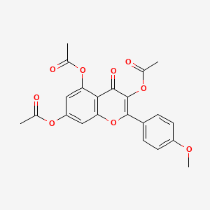 2-(4-Methoxyphenyl)-4-oxo-4H-1-benzopyran-3,5,7-triyl triacetate