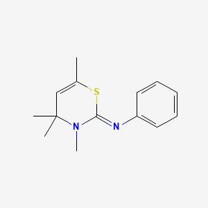 3,4,4,6-Tetramethyl-2-phenylimino-2,3-dihydro-4H-1,3-thiazine