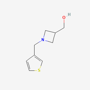 molecular formula C9H13NOS B1467149 [1-(Thiophen-3-ylmethyl)azetidin-3-yl]methanol CAS No. 1492881-53-4