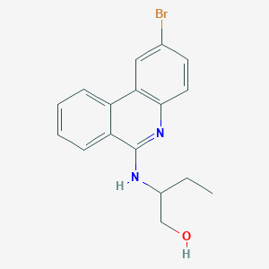 2-[(2-Bromophenanthridin-6-yl)amino]butan-1-ol