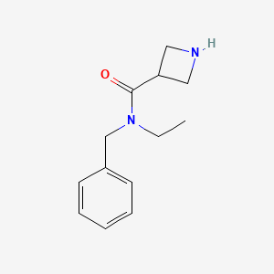 molecular formula C13H18N2O B1467152 N-benzyl-N-ethylazetidine-3-carboxamide CAS No. 1501421-92-6