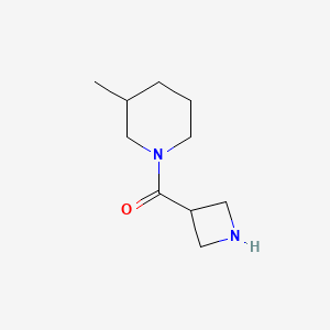 molecular formula C10H18N2O B1467154 1-(Azetidine-3-carbonyl)-3-methylpiperidine CAS No. 1482032-49-4