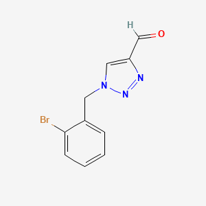 molecular formula C10H8BrN3O B1467162 1-[(2-bromophenyl)methyl]-1H-1,2,3-triazole-4-carbaldehyde CAS No. 1479918-25-6