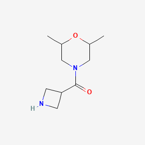 4-(Azetidine-3-carbonyl)-2,6-dimethylmorpholine