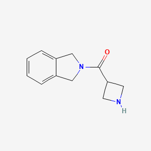 molecular formula C12H14N2O B1467178 2-(azetidine-3-carbonyl)-2,3-dihydro-1H-isoindole CAS No. 1466949-67-6