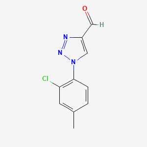molecular formula C10H8ClN3O B1467182 1-(2-氯-4-甲基苯基)-1H-1,2,3-三唑-4-甲醛 CAS No. 1493659-46-3