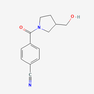 4-[3-(Hydroxymethyl)pyrrolidine-1-carbonyl]benzonitrile