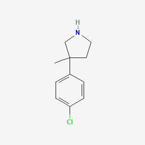 3-(4-Chlorophenyl)-3-methylpyrrolidine