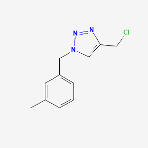 molecular formula C11H12ClN3 B1467197 4-(chloromethyl)-1-[(3-methylphenyl)methyl]-1H-1,2,3-triazole CAS No. 1247548-37-3