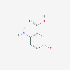 molecular formula C7H6FNO2 B014672 2-Amino-5-fluorobenzoic acid CAS No. 446-08-2