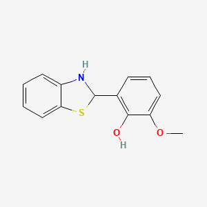 2-(2,3-Dihydro-1,3-benzothiazol-2-yl)-6-methoxyphenol