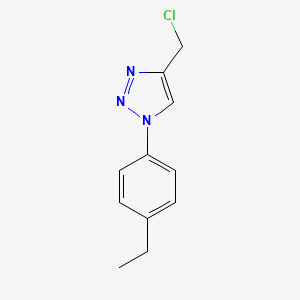 molecular formula C11H12ClN3 B1467201 4-(氯甲基)-1-(4-乙基苯基)-1H-1,2,3-三唑 CAS No. 1248063-37-7