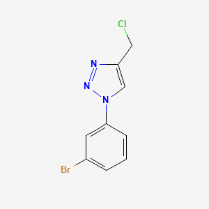 molecular formula C9H7BrClN3 B1467202 1-(3-bromophenyl)-4-(chloromethyl)-1H-1,2,3-triazole CAS No. 1247804-10-9