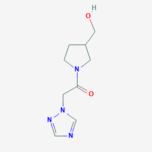 1-(3-(hydroxymethyl)pyrrolidin-1-yl)-2-(1H-1,2,4-triazol-1-yl)ethan-1-one