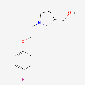 molecular formula C13H18FNO2 B1467208 {1-[2-(4-Fluorophenoxy)ethyl]pyrrolidin-3-yl}methanol CAS No. 1225709-62-5