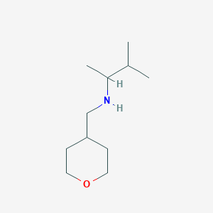 (3-Methylbutan-2-yl)[(oxan-4-yl)methyl]amine