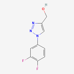 molecular formula C9H7F2N3O B1467214 [1-(3,4-difluorophenyl)-1H-1,2,3-triazol-4-yl]methanol CAS No. 1096130-63-0
