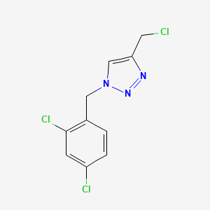 molecular formula C10H8Cl3N3 B1467215 4-(chloromethyl)-1-[(2,4-dichlorophenyl)methyl]-1H-1,2,3-triazole CAS No. 1249219-51-9