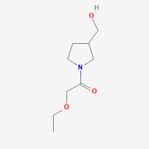 molecular formula C9H17NO3 B1467218 2-Ethoxy-1-[3-(hydroxymethyl)pyrrolidin-1-yl]ethan-1-one CAS No. 1248214-51-8