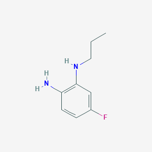 molecular formula C9H13FN2 B1467223 5-fluoro-1-N-propylbenzene-1,2-diamine CAS No. 1072928-93-8