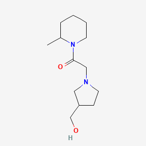 2-[3-(Hydroxymethyl)pyrrolidin-1-yl]-1-(2-methylpiperidin-1-yl)ethan-1-one