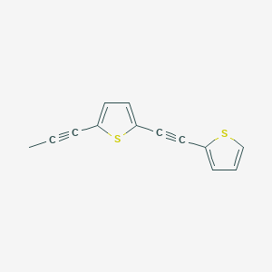 Thiophene, 2-(1-propynyl)-5-(2-thienylethynyl)-