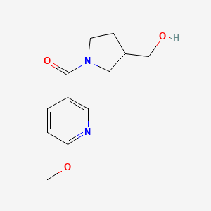 (3-(Hydroxymethyl)pyrrolidin-1-yl)(6-methoxypyridin-3-yl)methanone