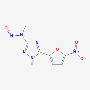 s-Triazole, 5-(N-methyl-N-nitroso)amino-3-(5-nitro-2-furyl)-