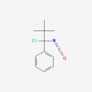 Benzene, (1-chloro-1-isocyanato-2,2-dimethylpropyl)-