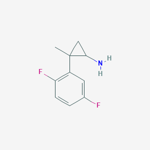 molecular formula C10H11F2N B1467240 2-(2,5-Difluorophenyl)-2-methylcyclopropanamine CAS No. 1249544-96-4