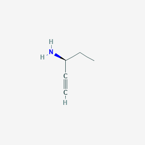 molecular formula C5H9N B14672400 (3S)-Pent-1-yn-3-amine CAS No. 50285-35-3