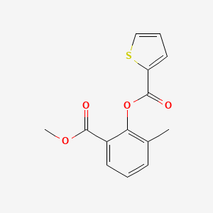 2-(Methoxycarbonyl)-6-methylphenyl 2-thiophenecarboxylate