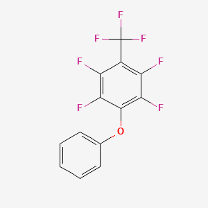 B14672418 1,2,4,5-Tetrafluoro-3-phenoxy-6-(trifluoromethyl)benzene CAS No. 42875-02-5