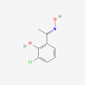 2-chloro-6-[(E)-N-hydroxy-C-methylcarbonimidoyl]phenol