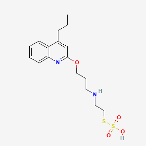 S-2-((3-(4-Propyl-2-quinolyloxy)propyl)amino)ethyl hydrogen thiosulfate