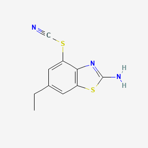 2-Amino-6-ethyl-1,3-benzothiazol-4-yl thiocyanate