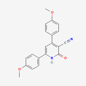 4,6-Bis(4-methoxyphenyl)-2-oxo-1,2-dihydropyridine-3-carbonitrile