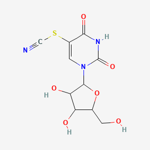 [1-[3,4-Dihydroxy-5-(hydroxymethyl)oxolan-2-yl]-2,4-dioxopyrimidin-5-yl] thiocyanate