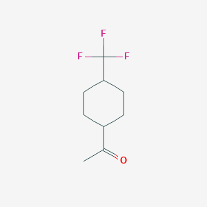 molecular formula C9H13F3O B1467251 1-[4-(三氟甲基)环己基]乙烷-1-酮 CAS No. 916481-56-6
